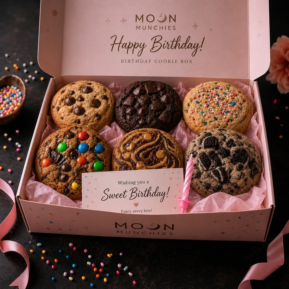 Birthday cookie box