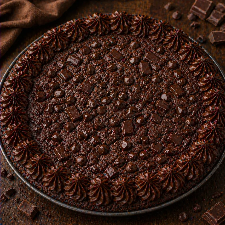 Double chocolate cookie cake